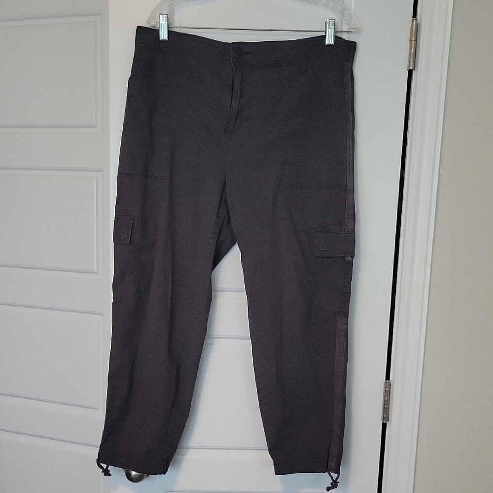 Social Standard by Sanctuary Gray Cotton Cargo Pants Size XXL